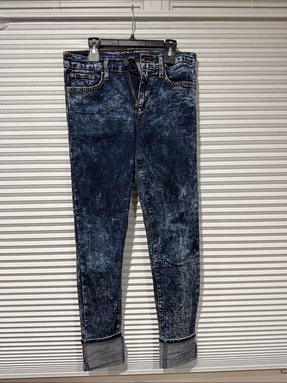 Flying Monkey Dark Blue Denim Jeans with Royal Blue Accent